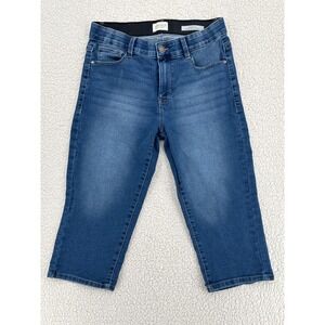 Angels Women Size 8/29 Everluxe Sculpt Capri Jeans Blue Wash Size
